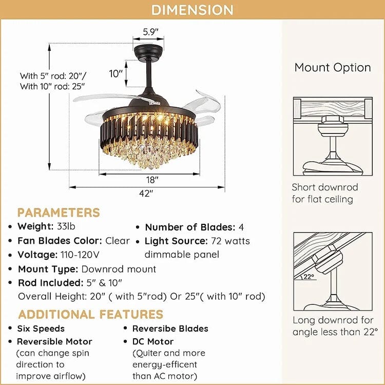 Tatiana Stylish Ceiling Fan