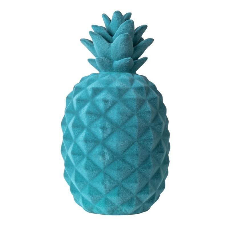 Textured Artisan Pineapple Statue Decor