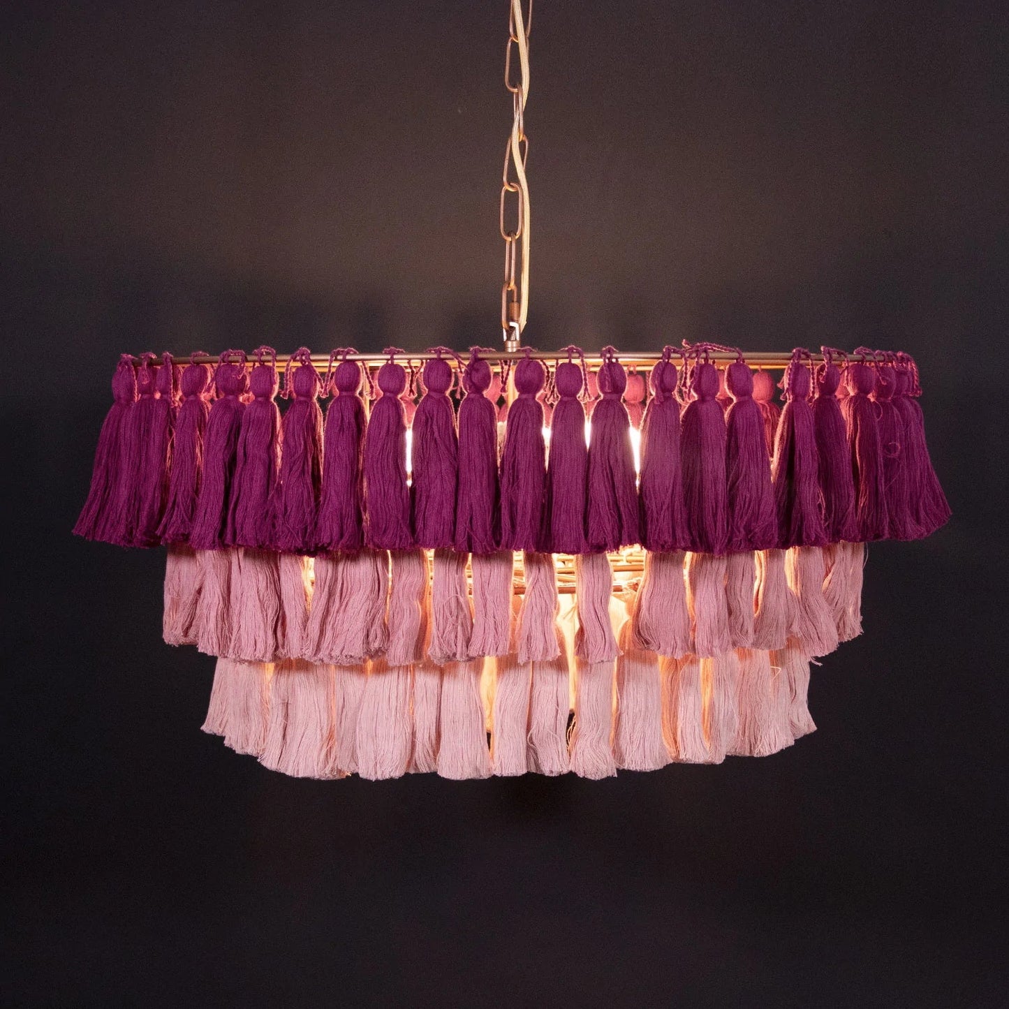 Multicolor Tassel Chandeliers