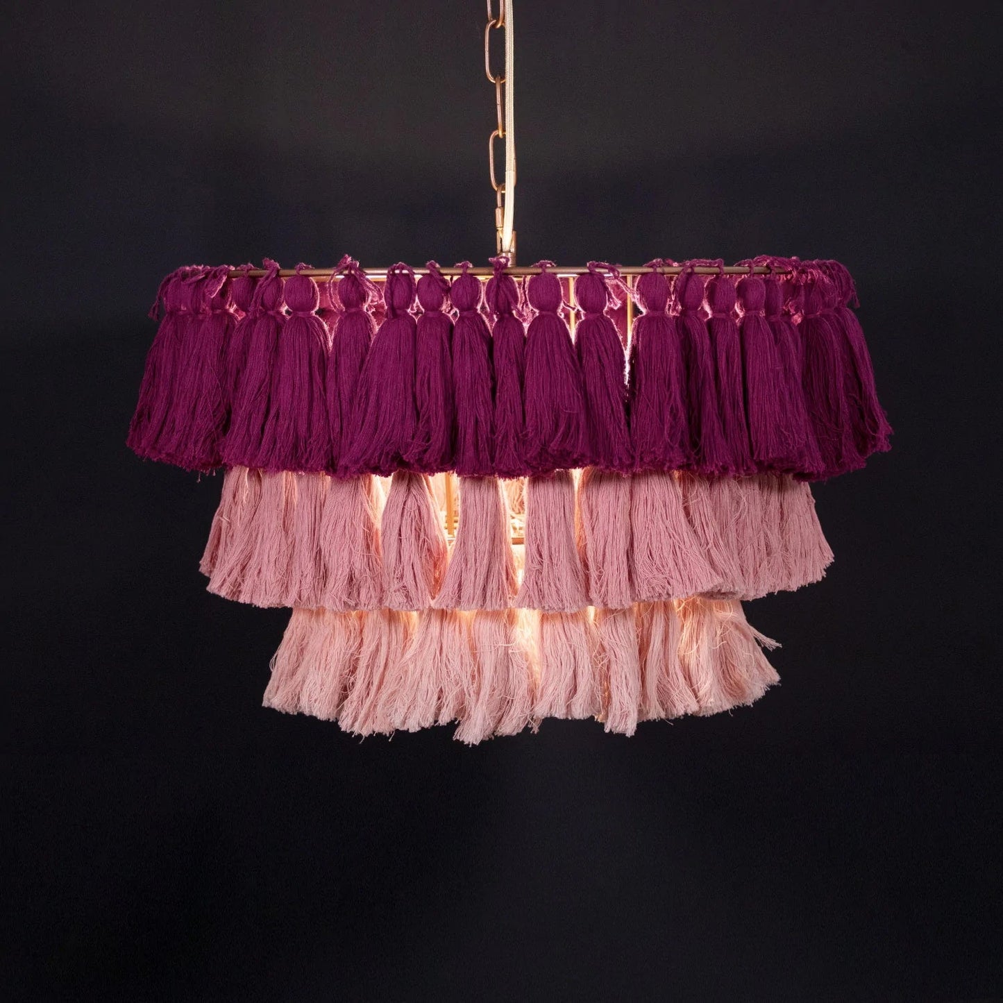 Multicolor Tassel Chandeliers