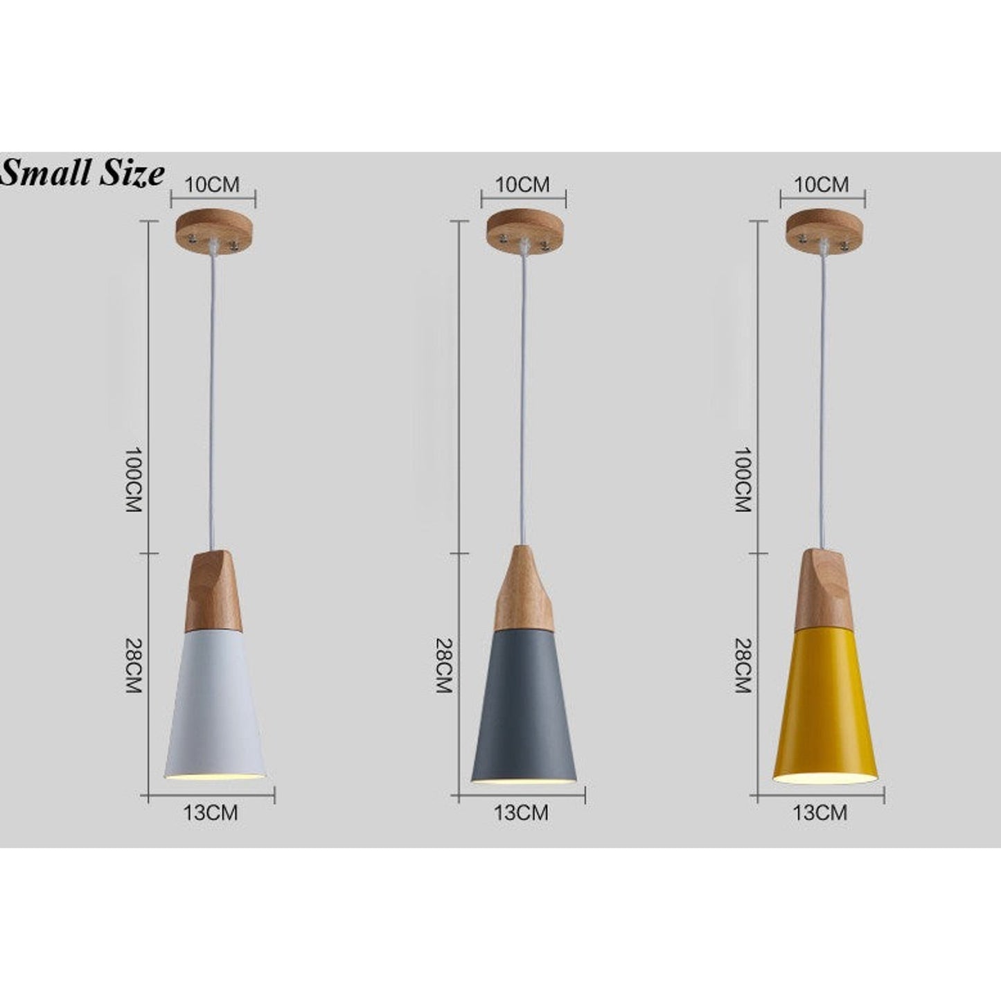 Wooden Funnel Pendant Lights Fixture