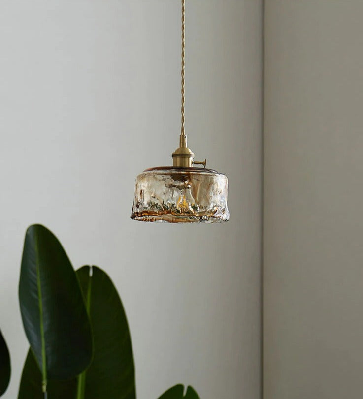 Vintage Hand-Blown Glass Pendant Lights