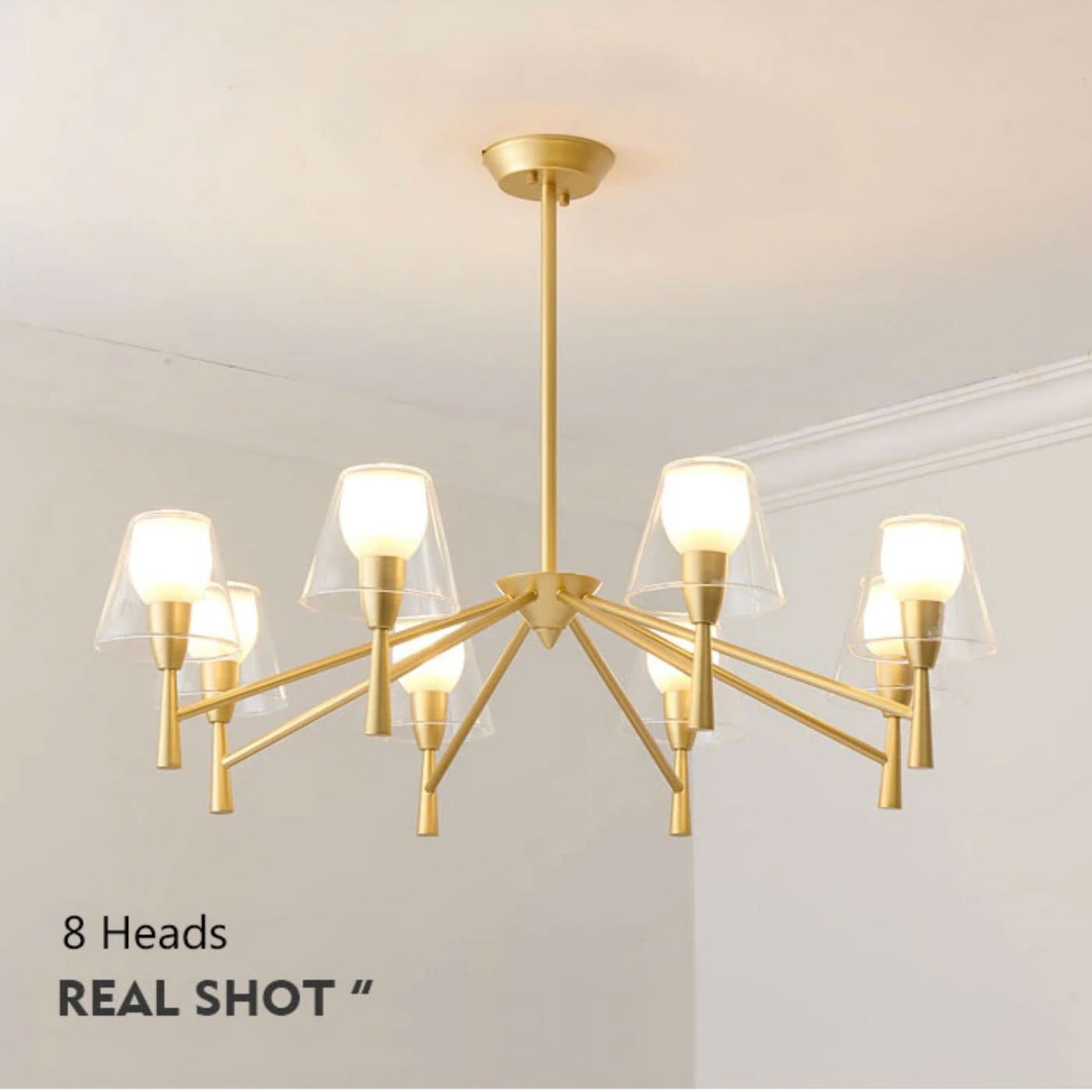 Gold Nordic Chandelier - Nordic Side - 