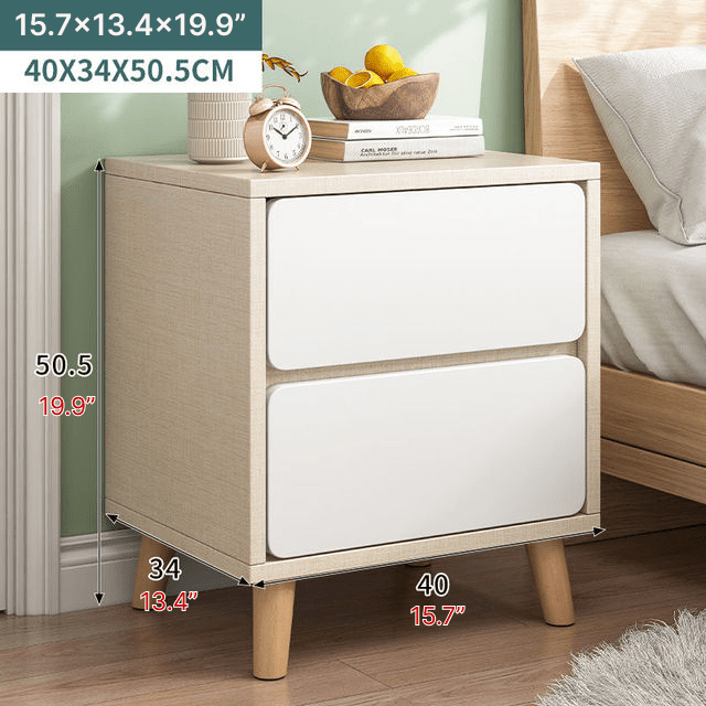 Nordic Wooden Bedside Table