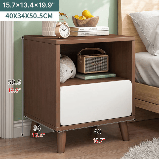 Nordic Wooden Bedside Table