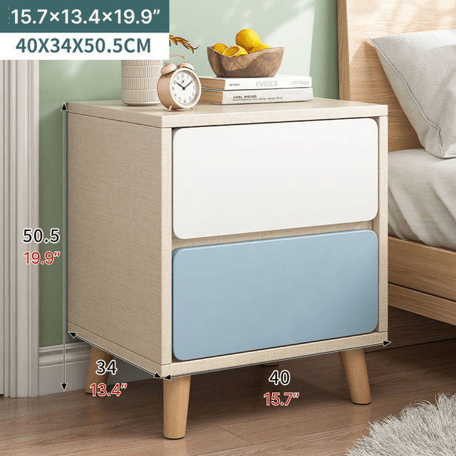 Nordic Wooden Bedside Table