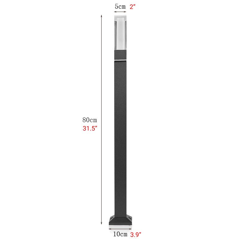 Waterproof Lawn Street Light Made in Aluminum and Acrylic