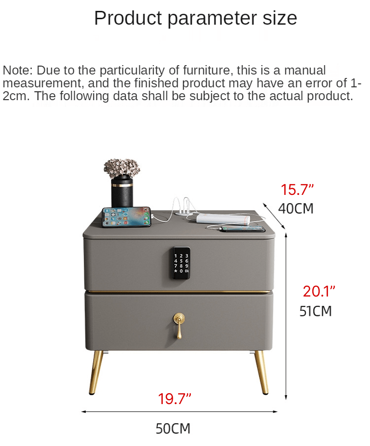 Modern Italian Bedside Table Design