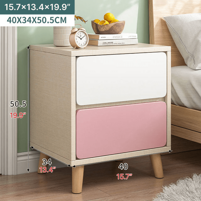 Nordic Wooden Bedside Table
