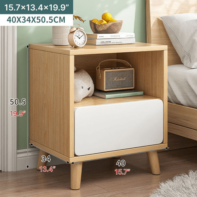 Nordic Wooden Bedside Table