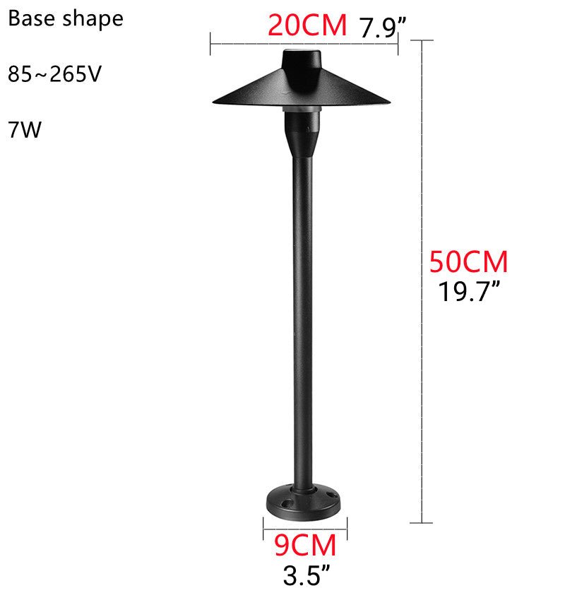 Waterproof Outdoor Umbrella-Shaped Lawn Lamp