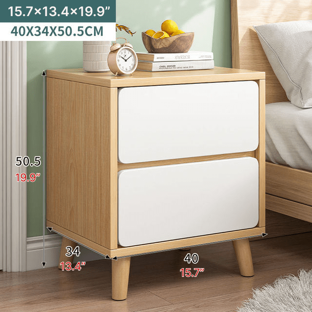 Nordic Wooden Bedside Table