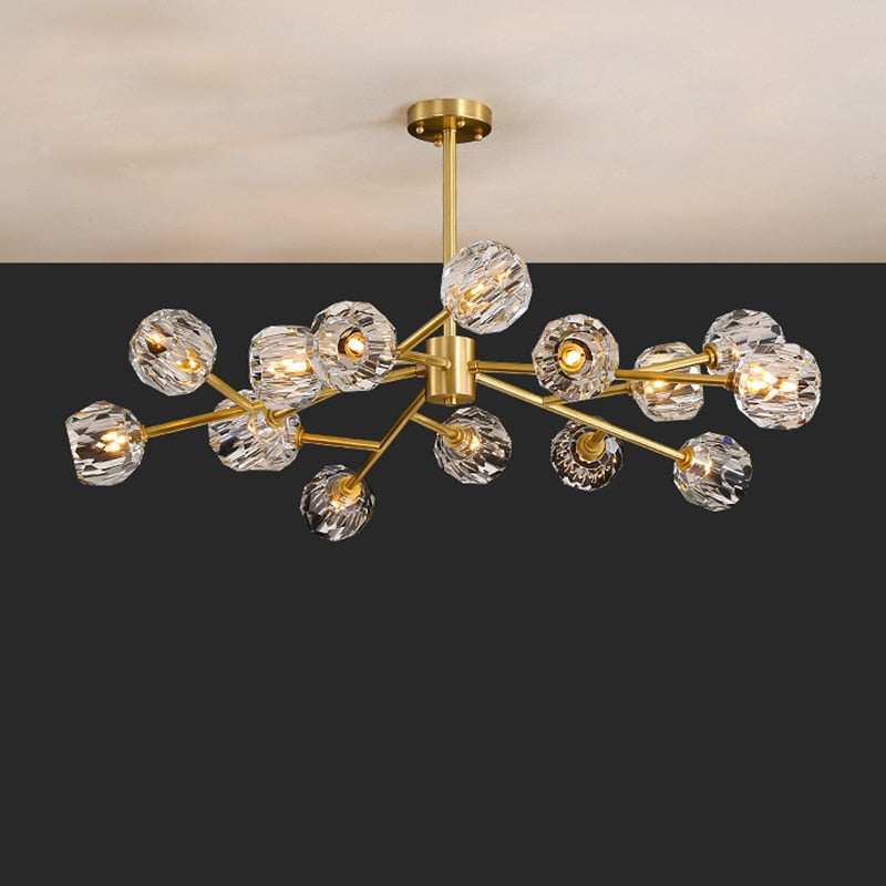 Modern Style Golden Molecules Chandelier