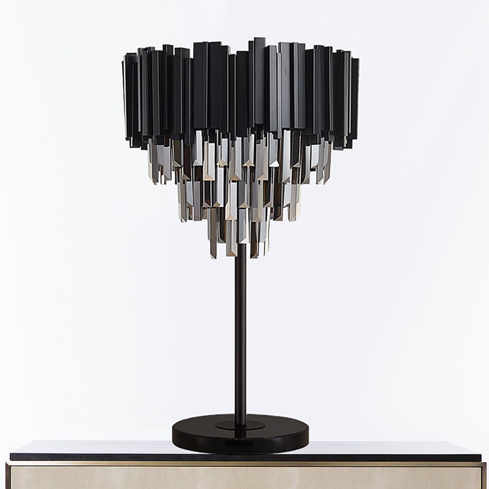 Black Crystal Luxury Table Lamp