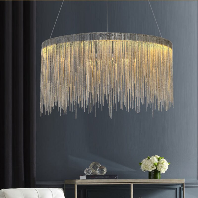 Modern Style Golden Drizzle Chandelier