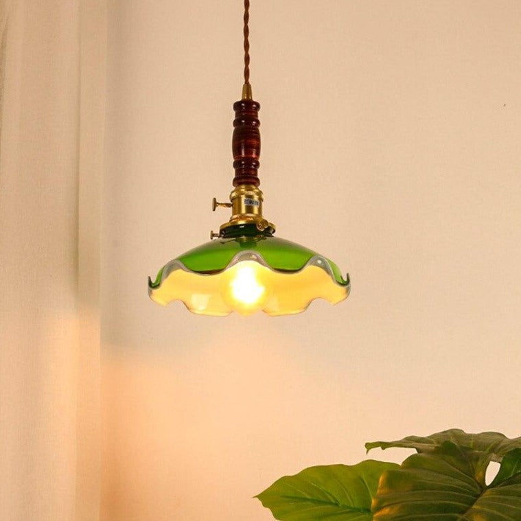 Vintage Style Green Pendant Light