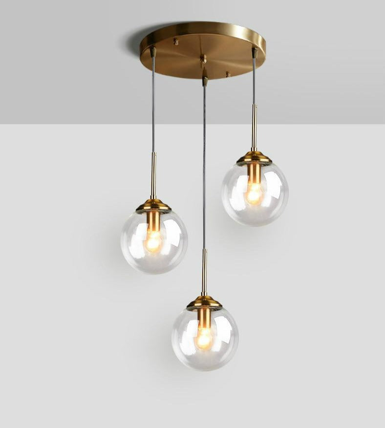 Vintage Glass Globe Pendant Lights