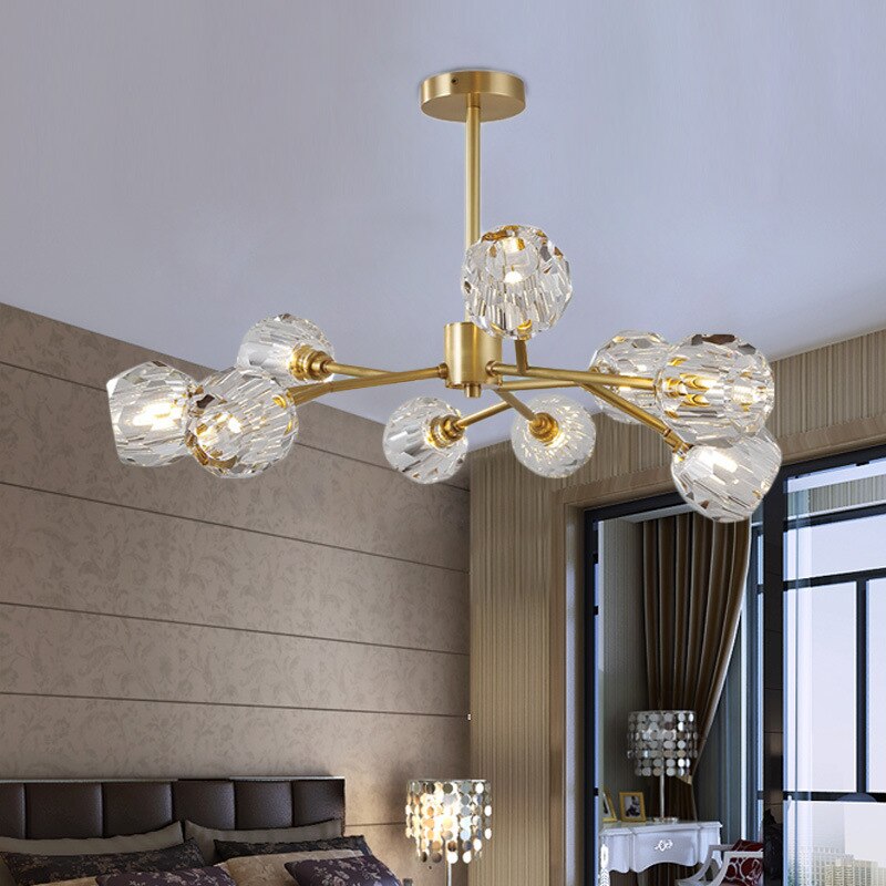 Modern Style Golden Molecules Chandelier