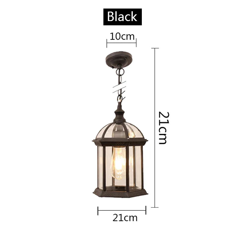 Waterproof Garden Pendant Light Fixture