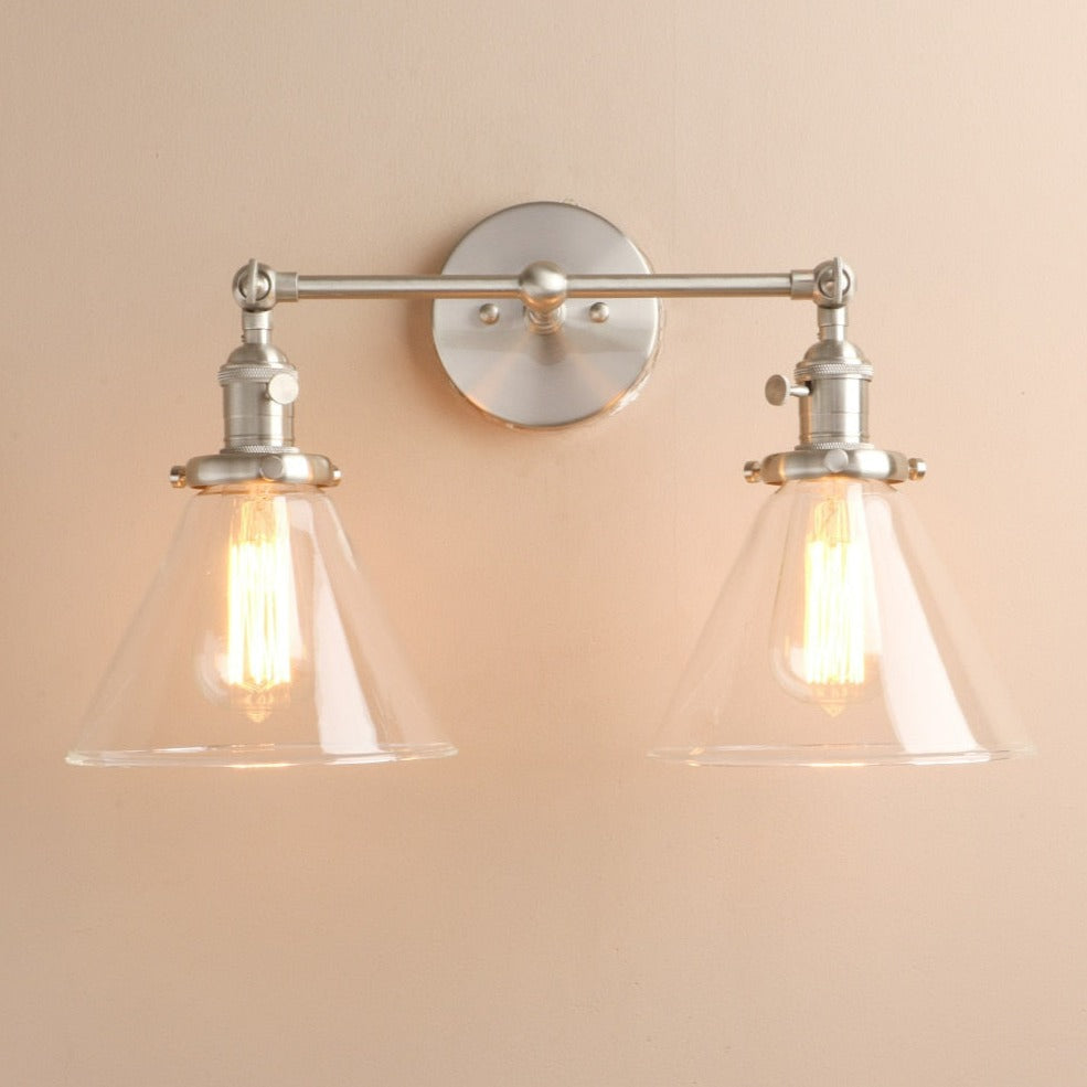 Two-Bulb Franklin Vintage Wall Sconce