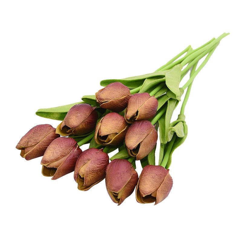 Tulip Artificial Flower Bouquet Decoration (10 Pieces)