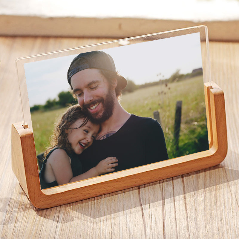 U shaped wooden photo frames