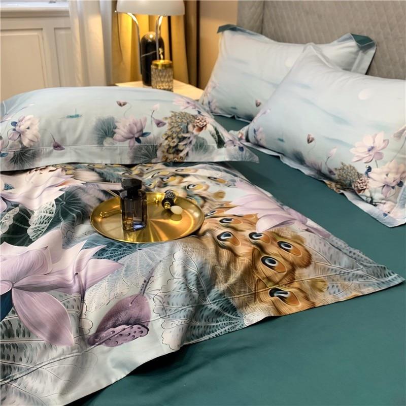 Peacock Luxury Egyptian Cotton Duvet Set