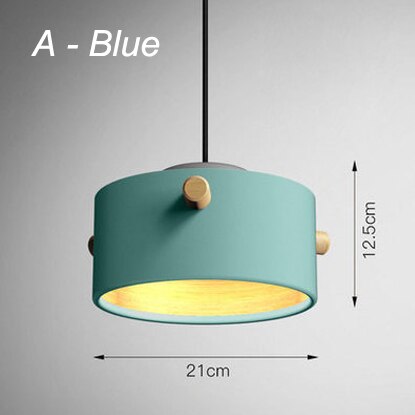 Wooden Bucket Pendant Lights Fixture