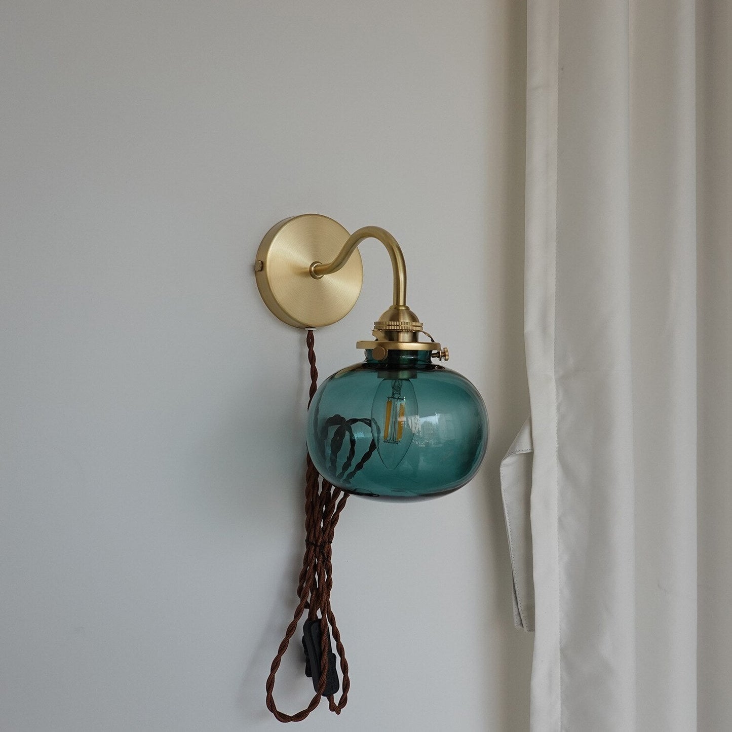 Vintage Style Glass Sphere Light