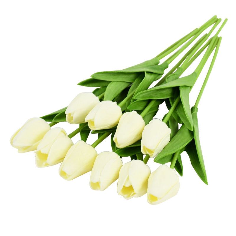 Tulip Artificial Flower Bouquet Decoration (10 Pieces)