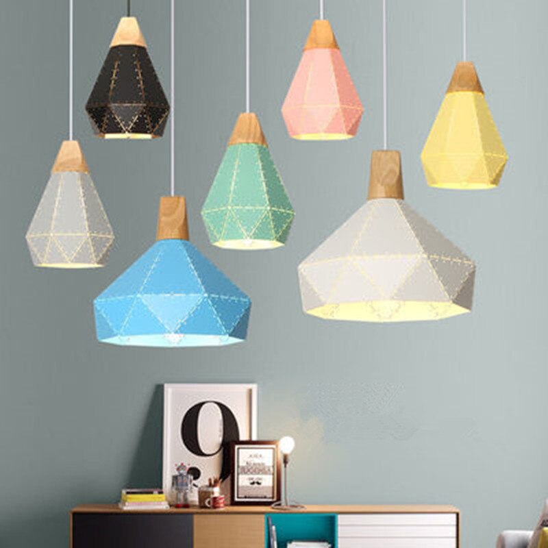 Modern Style Gemstone Pendant Light