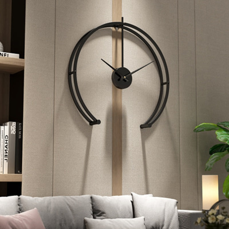 Minimalistic Arc Wall Clock Decor