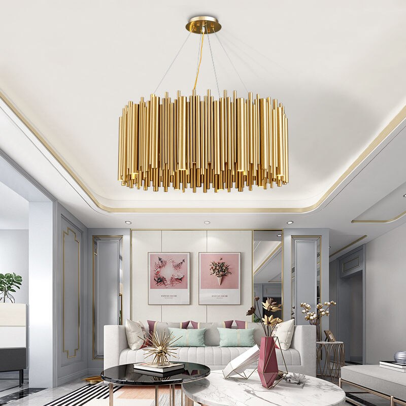 Modern Style Stainless Steel Chandelier