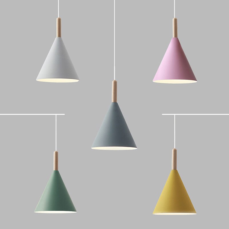 Modern Style Color Cone Ceiling Light