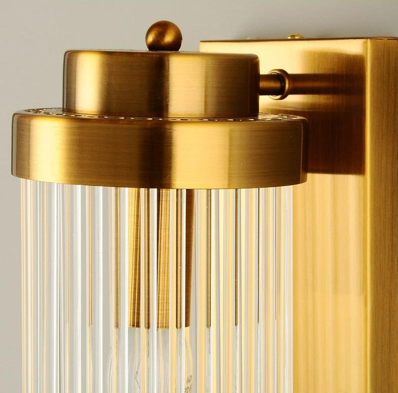 Modern Glass Column Wall Sconce