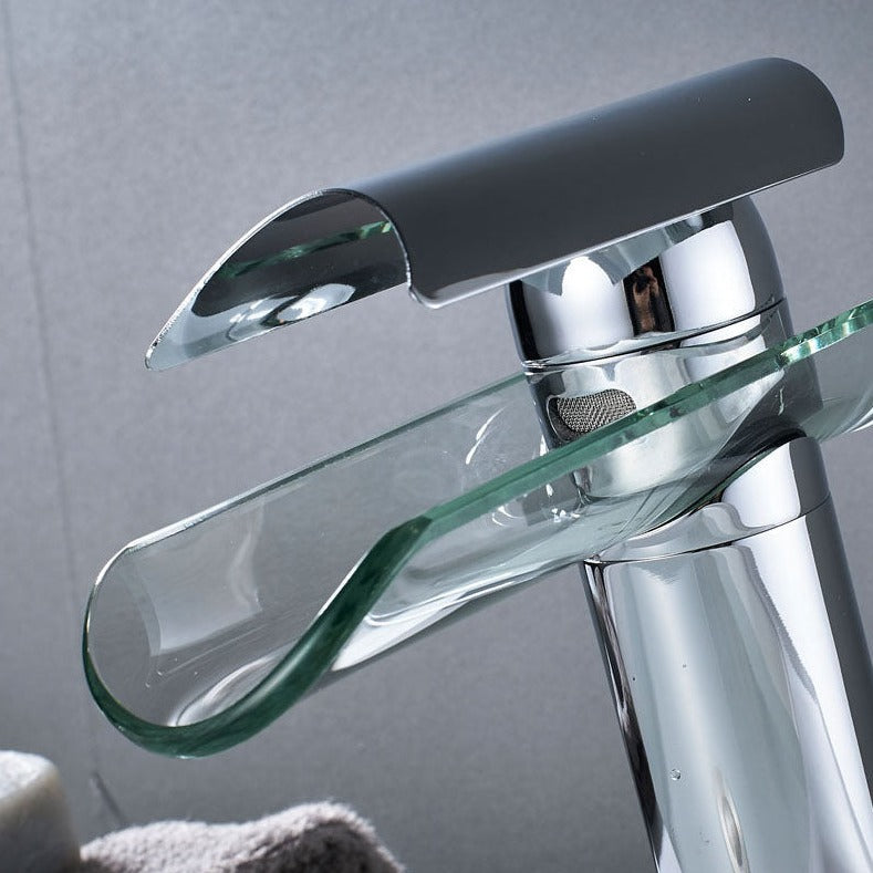 Modern Glass Waterfall Faucet