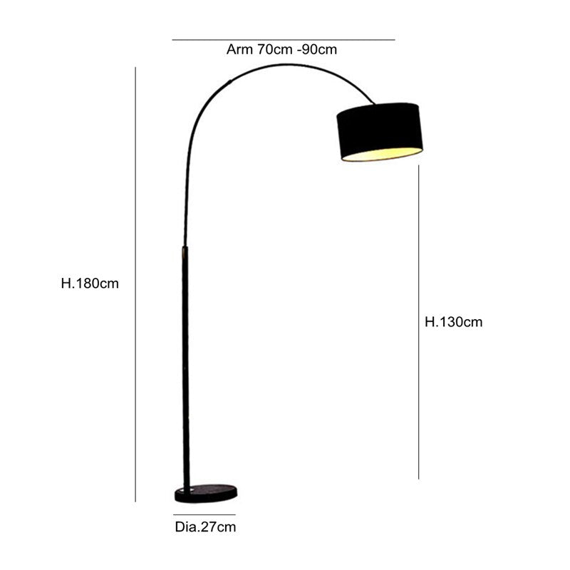 Bent Bucket Floor Lamp