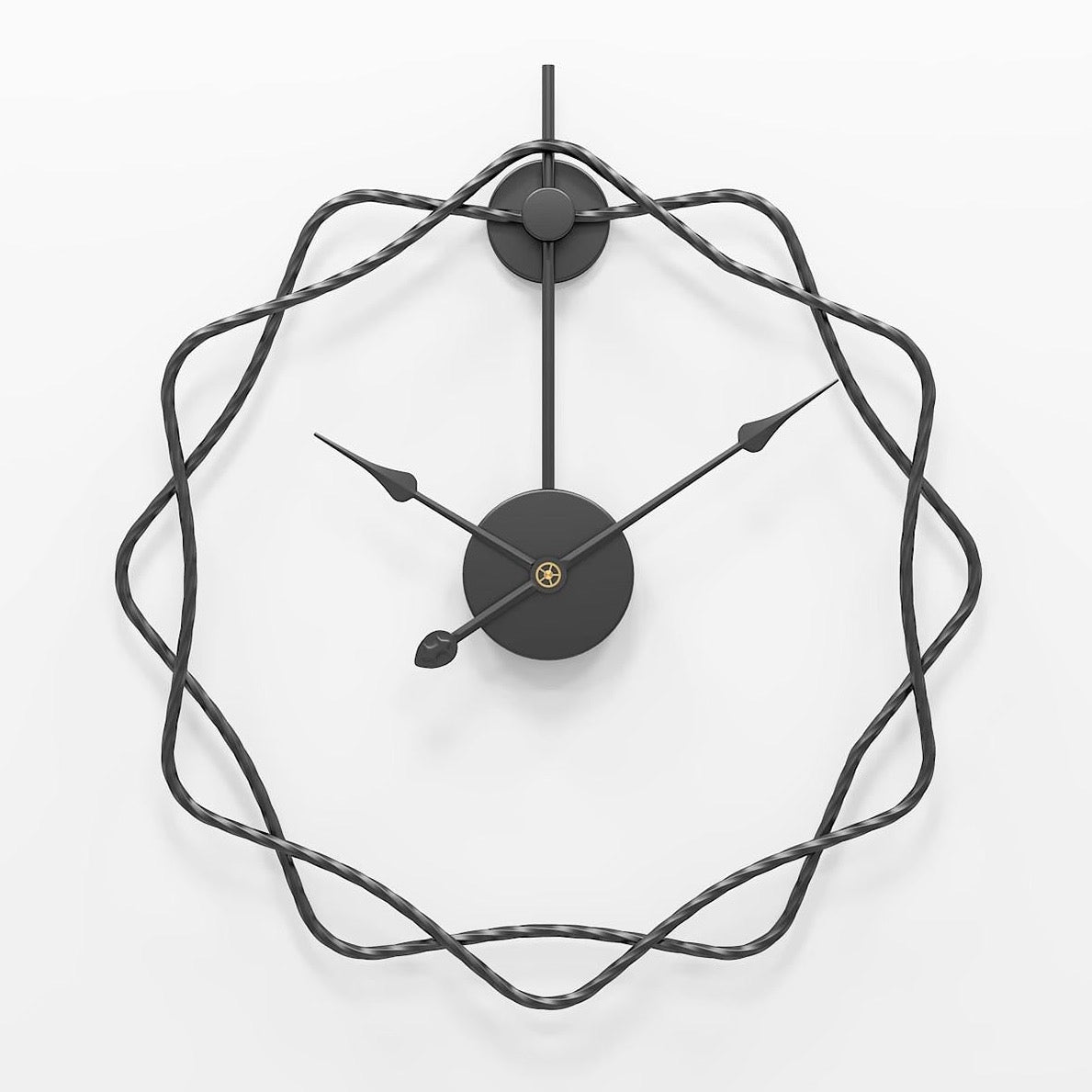 Wavy Sun Decorative Wall Clock