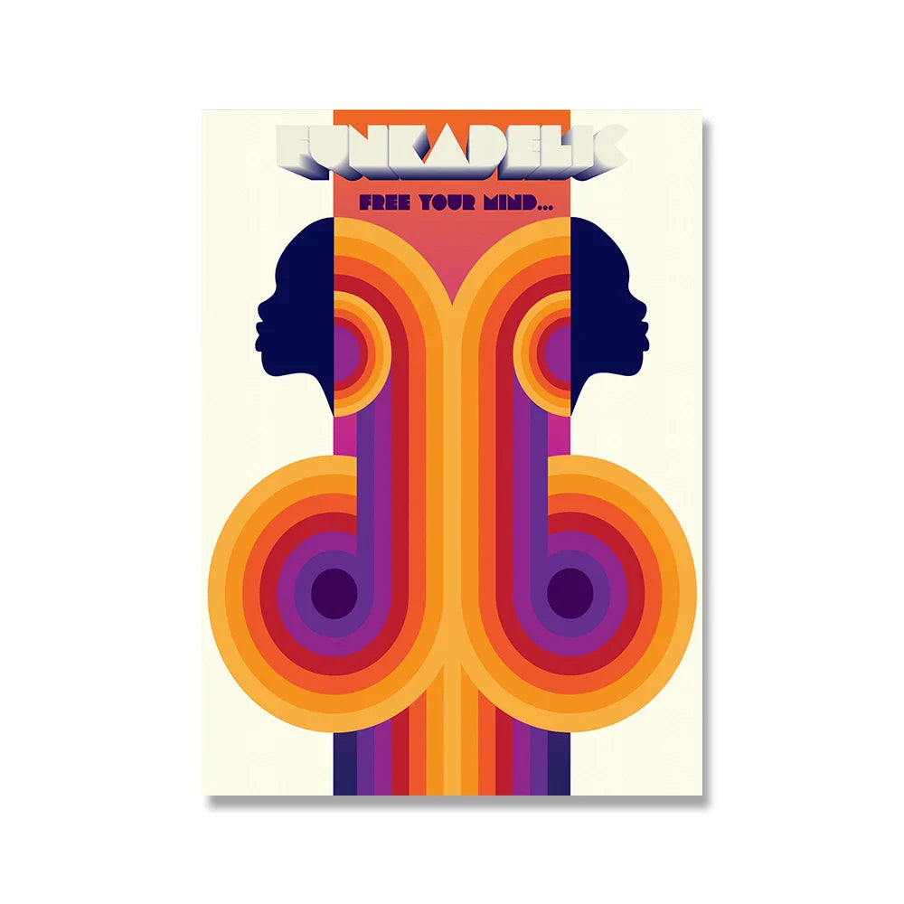 Modern retro art prints