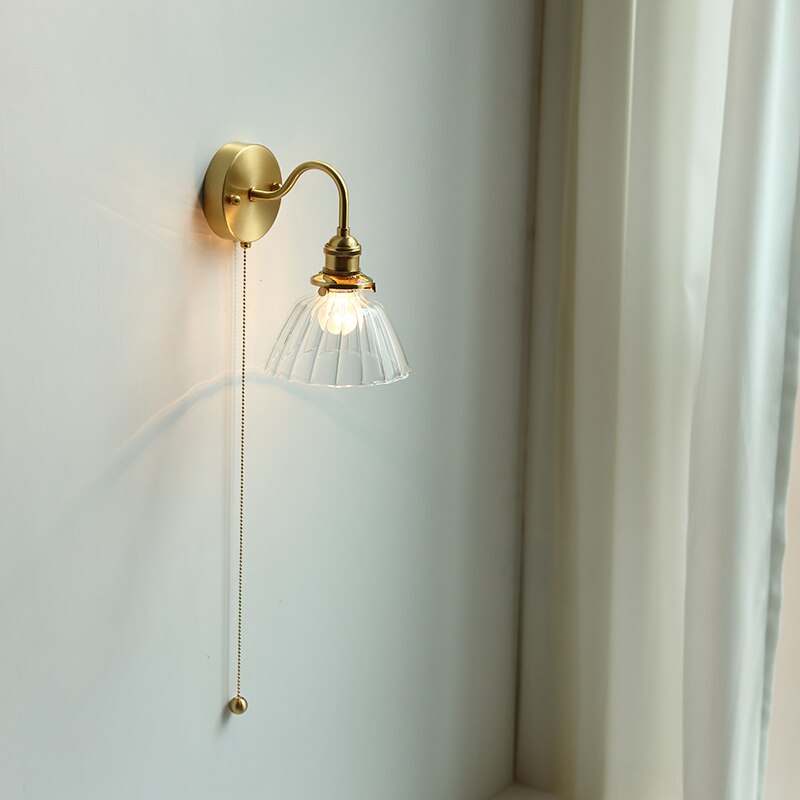 Modern Style Pull Chain Wall Light