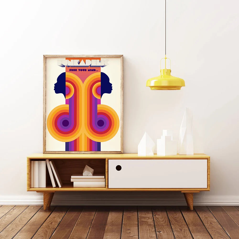 Modern retro art prints