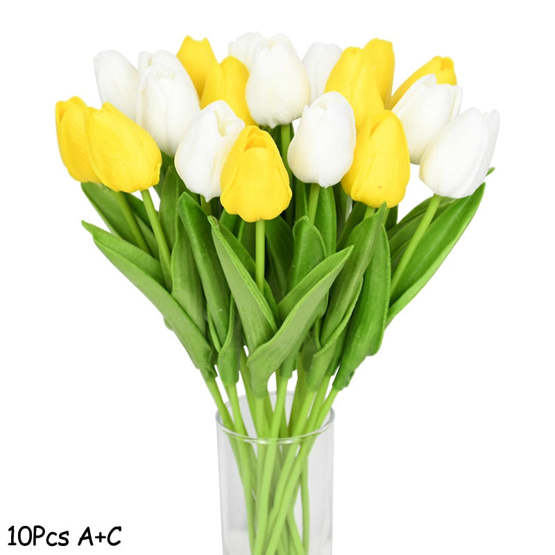 Tulip Artificial Flower Bouquet Decoration (10 Pieces)