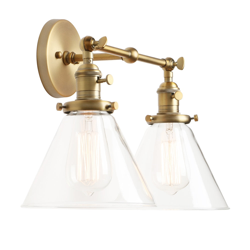 Two-Bulb Franklin Vintage Wall Sconce