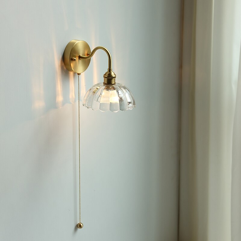 Modern Style Pull Chain Wall Light