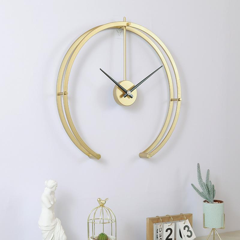 Minimalistic Arc Wall Clock Decor