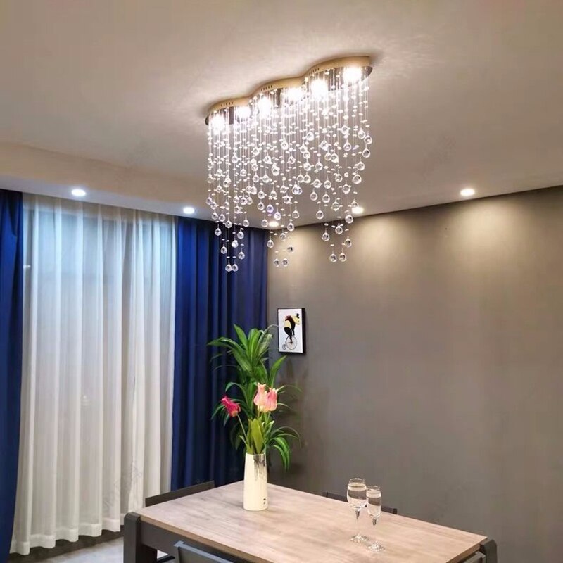 Modern Style Crystal Droplets Chandelier