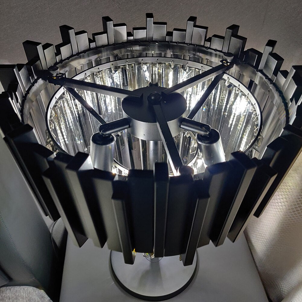 Black Crystal Luxury Table Lamp