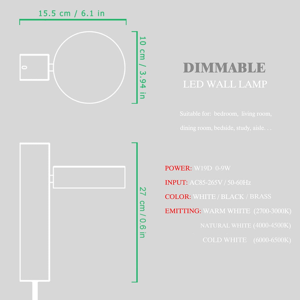 Minimalistic Rotational Table Lamp