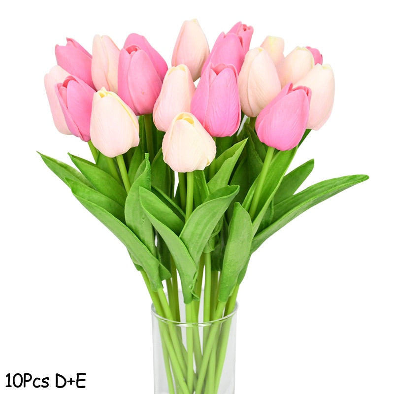 Tulip Artificial Flower Bouquet Decoration (10 Pieces)