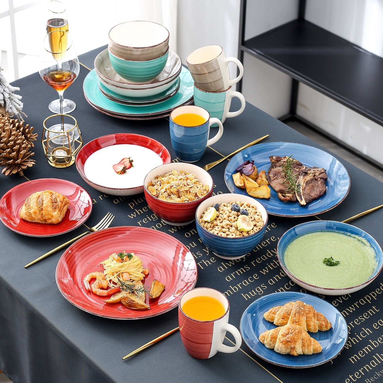 Bella-M 20-Piece Porcelain Dinnerware Set | Dinnerware | NordicAbode.com